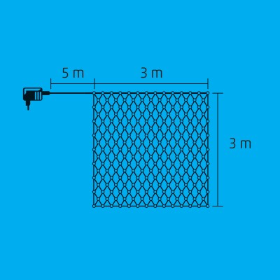 LED-es fényháló - KLN 240C/WH